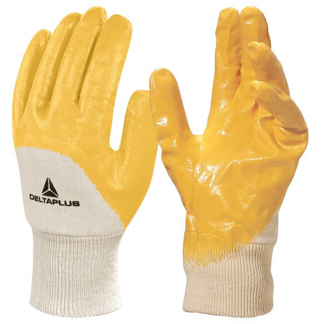 Guanti da lavoro pesante NI015 - nitrile leggero - taglia 10 - giallo - Deltapl…