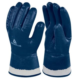 Guanti da lavoro pesante NI175 - nitrile - taglia 09 - blu - Deltaplus