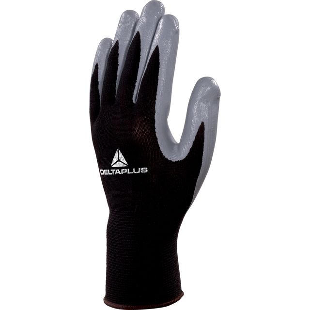 Guanti di precisione VE712GR - poliestere - palmo in nitrile - taglia 08 - nero…
