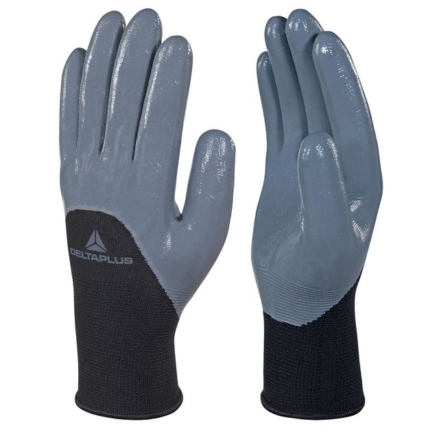 Guanti per protezione meccanica VE715GR - maglia di poliestere - palmo nitrile …