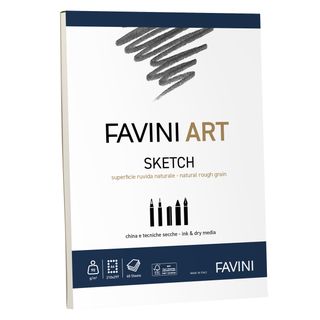 Album collato Sketch - A4 - 90 gr - 40 fogli - Favini Art