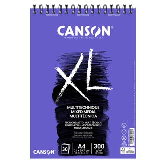 Album spiralato Canson Mix Media XL bianco 300 g/m² 30 fogli A4 C200807215