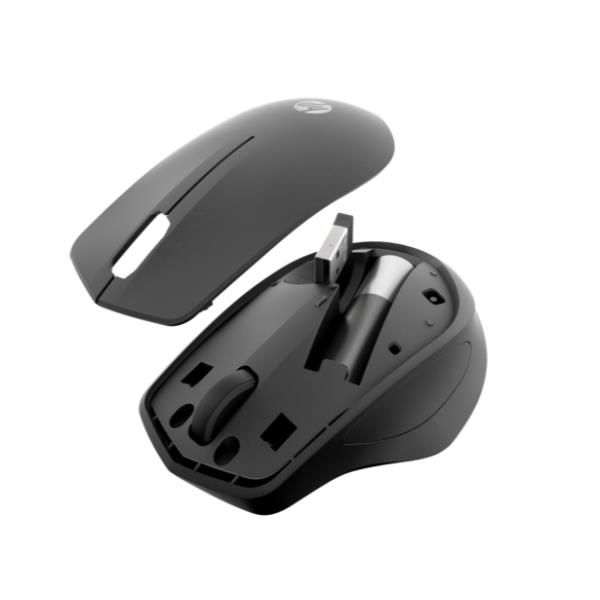 HP 285 Silent - Mouse - ergonomico - ottica - senza fili - 2.4 GHz - ricevitore…