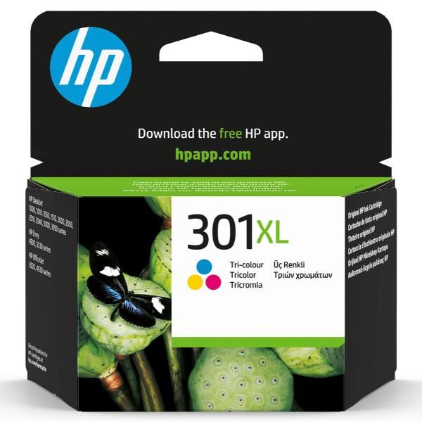 HP 301XL - 6 ml - Alta resa - colore (ciano, magenta, giallo) - originale - car…