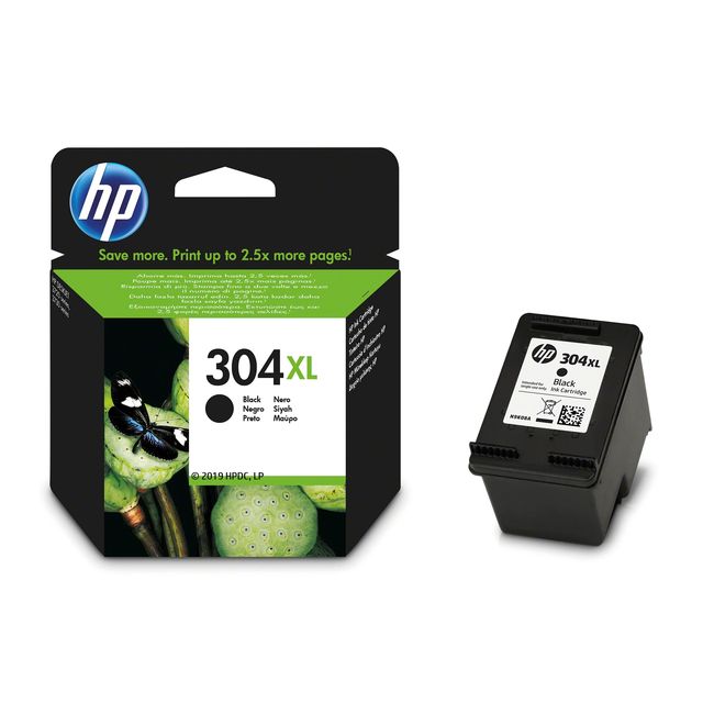 HP 304XL - Alta resa - nero - originale - cartuccia d'inchiostro - per AMP 130;…