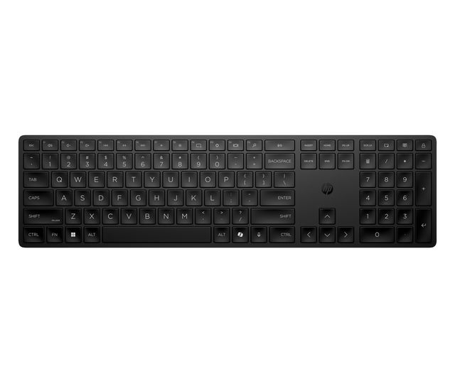 HP 455 - Tastiera - programmabile - senza fili - 2.4 GHz - italiana - nero