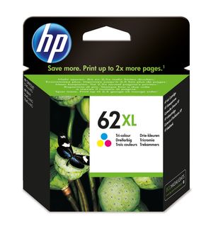 HP 62XL - Alta resa - colore (ciano, magenta, giallo) - originale - blister - c…