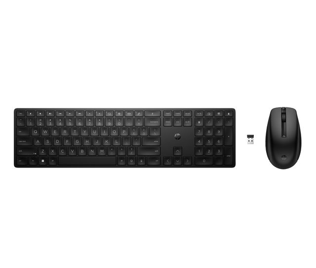 HP 655 - Set mouse e tastiera - senza fili - 2.4 GHz - italiana - nero