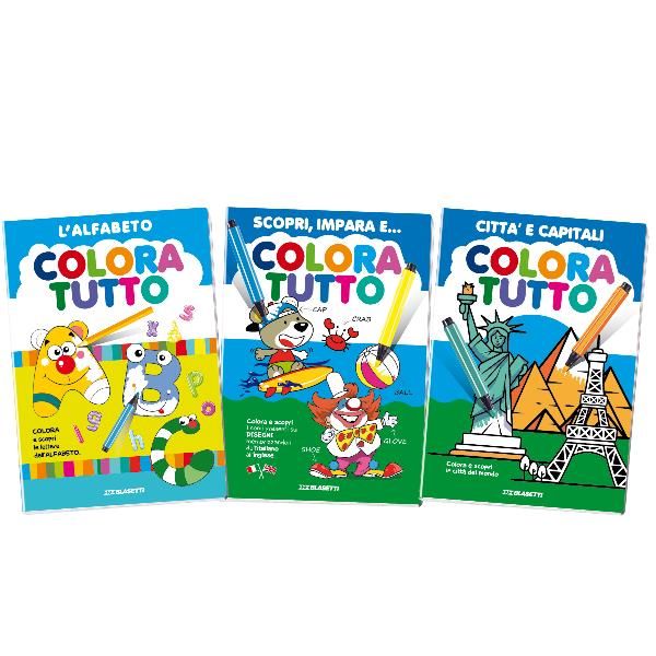 Album da colorare - alfabeto - capitali - 24 facciate - per bimbo - Blasetti - …