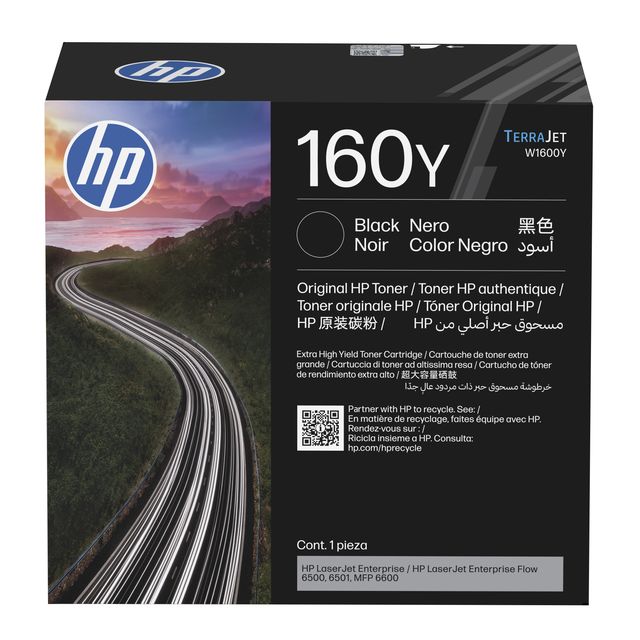 HP Cartuccia toner originale nero LaserJet 160Y, 38000 pagine, Nero, 1 pz