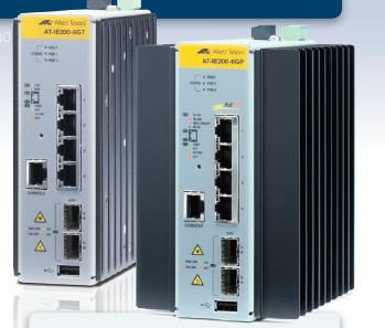 Allied Telesis AT IE200-6GT - Switch - gestito - 4 x 10/100/1000 + 2 x Gigabit …