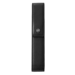 Astuccio Portapenne c/chiusura magnetica vera pelle Saffiano nero Cross