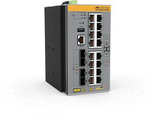 Allied Telesis AT IE340-20GP - Switch - L3 - gestito - 8 x 10/100/1000 (PoE+) +…