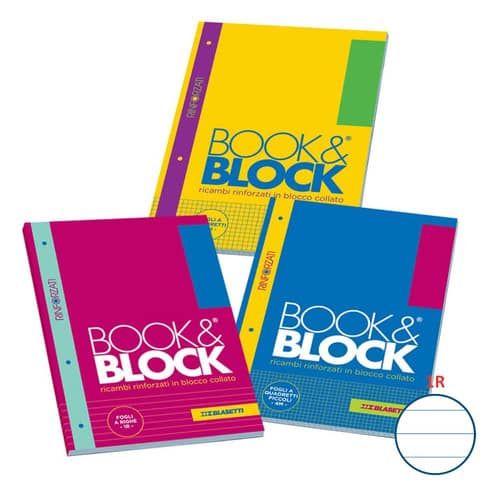 Blasetti book & block - Blocco di ricambio - A4 - 40 fogli / 80 pagine - regola…