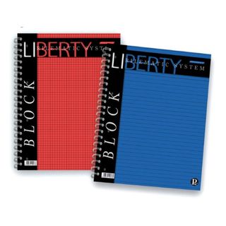 Blocco Liberty Block spiralato - 22x29,7cm - 4 fori - microperforato - 70 gr - …