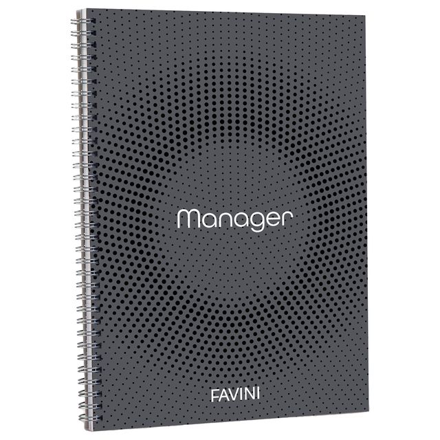 Blocco Spiral Manager 4 fori - microperforato - 23 x 29,7cm - 10mm - 80gr - 90 …