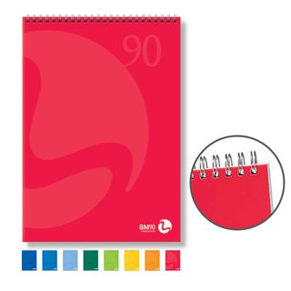 Blocco notes Color - spiralato lato corto - 5mm - 210 x 297mm - 90gr - 50 fogli…