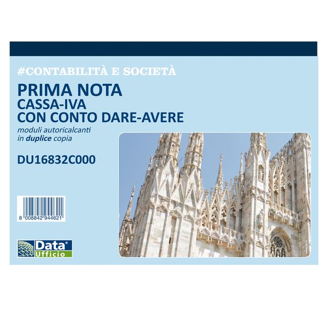 Blocco prima nota cassa/IVA c/conto (dare/avere) - 50/50 copie autoricalcanti -…