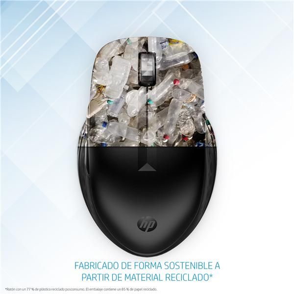 HP Mouse wireless multi-dispositivo 435, Ambidestro, RF senza fili + Bluetooth,…