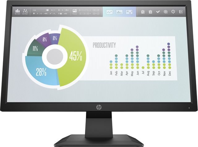 HP P204v - Monitor a LED - 19.5" - 1600 x 900 HD+ @ 60 Hz - TN - 200 cd/m² - 60…