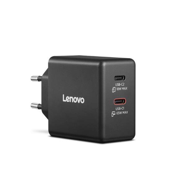 CARICABATTERIE LENOVO 40AW065BEU DUAL 2XUSB-C 65W CAVO 1,5MT