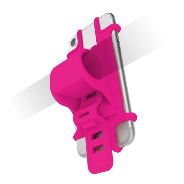 CELLY EASY BIKE SUPPORTO UNIVERSALE DA BICI IN SILICONE PER SMARTPHONE ROSA