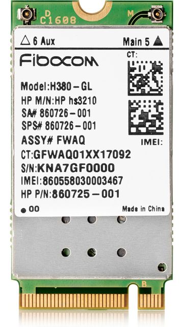 HP hs3210 - Modem cellulare wireless - 3G - M.2 Card - 21.6 Mbps - per ProBook …