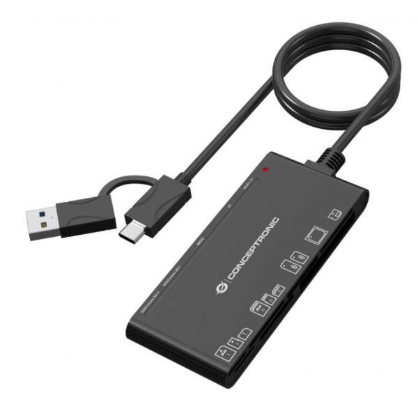 CONCEPTRONIC 3-IN-1 CARD READER USB 3.2 GEN 2 C