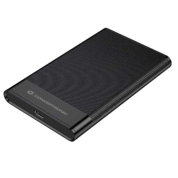 CONCEPTRONIC BOX VUOTO PER HDD/SSD 2.5" SATA USB 3.0 NERO