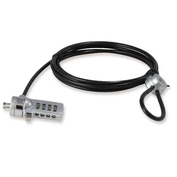 CONCEPTRONIC CAVO DIAMETRO 0.4 cm CON LUCCHETTO A COMBINAZIONE PER NOTEBOOK CON…