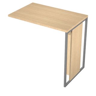 Allungo reversibile dx/sx Essence - 80 x 50 cm - Rovere - Gamba antracite