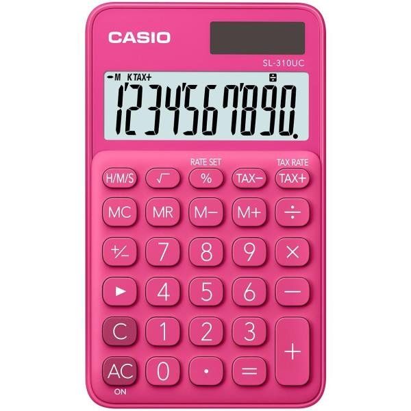 Calcolatrice tascabile SL-310UC - 10 cifre - rosso - Casio