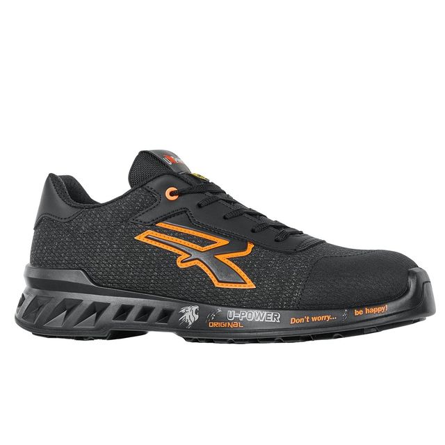 Calzatura di sicurezza Bruce - S1PS FO SR ESD - numero 37 - nero/arancione - U-…