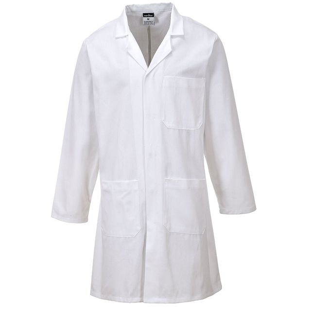 Camice da lavoro - maniche lunghe - unisex - taglia L - bianco - Portwest