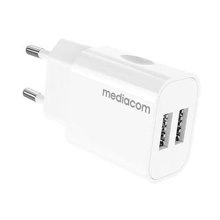 Caricatore da 2.4A - 12W - 2 porte USB - Mediacom