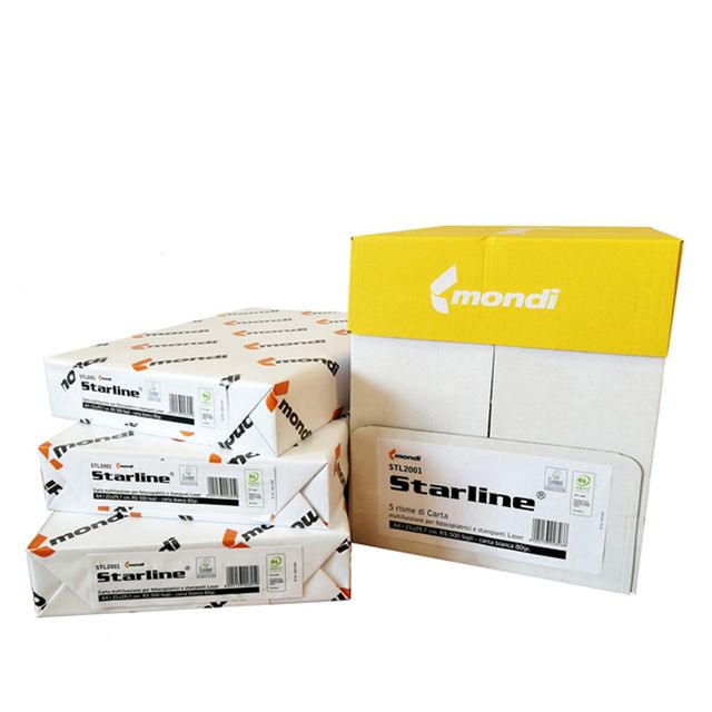 Carta bianca Starline - A4 - 80 gr - risma da 500 fogli - ordine drop max 25 ri…