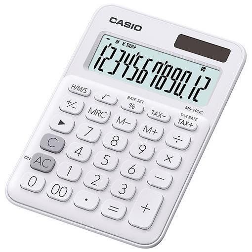 Casio MS-20UC - Calcolatrice da tavolo - 12 cifre - pannello solare, batteria -…