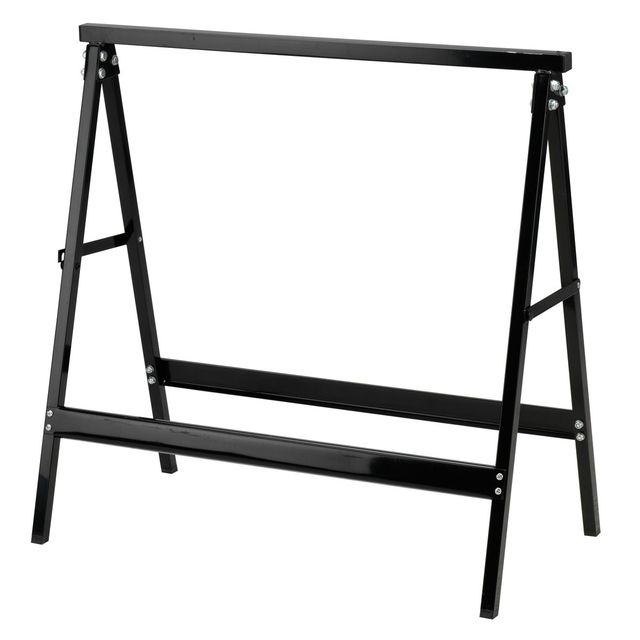 Cavalletto - 76 x 37 x 78 cm - 100 kg - acciaio verniciato - nero - Garden Frie…
