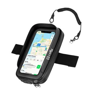 Celly RIDEMAGNET - Custodia per cellulare - plastica - nero - fino a 6,5"