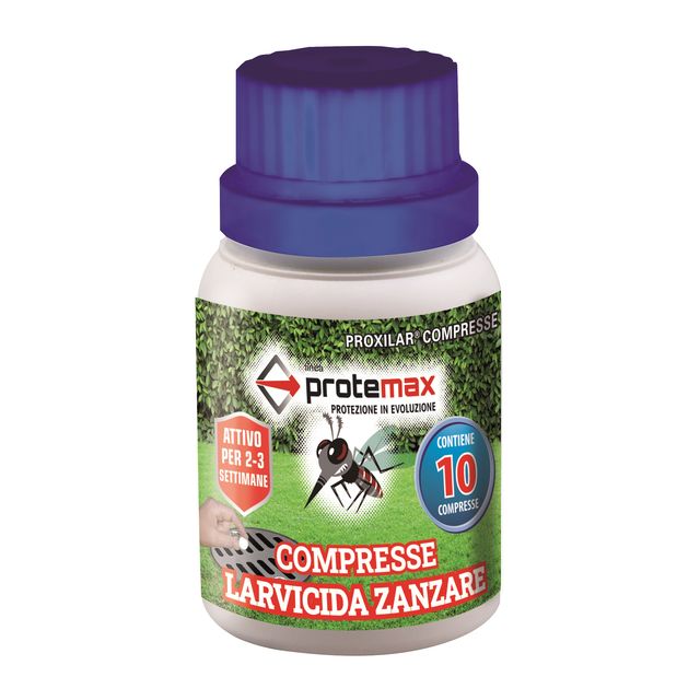 Compressa insetticida per larve di zanzara - in barattolo - Protemax - conf. 10…