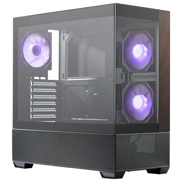 Cooler Master Elite 690 Wood Black, mid tower, supporto MB ATX/mATX/mITX, "fish…