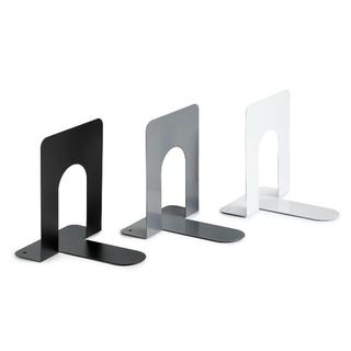Coppia reggilibri - 12,7 x 16,5 x 16,5 cm - metallo - nero