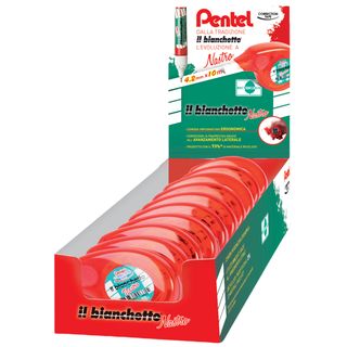 Correttore a nastro Il Bianchetto - 4,2 x 10 mt - Pentel - expo 24 pezzi