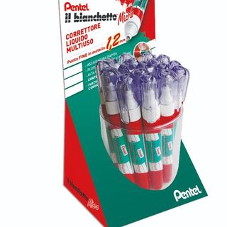 Correttore liquido Bianchetto Micro - 7 ml - Pentel - expo 36 pezzi