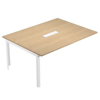 Allungo tavolo riunione Woody - 160 x 120 x 72,5 cm - piano rovere