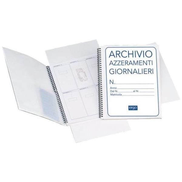 DATA UFFICIO CARTELLA ARCHIVIO AZZERAMENTI GIORNALIERI 297X210 A4 26 FOGLI CONF…