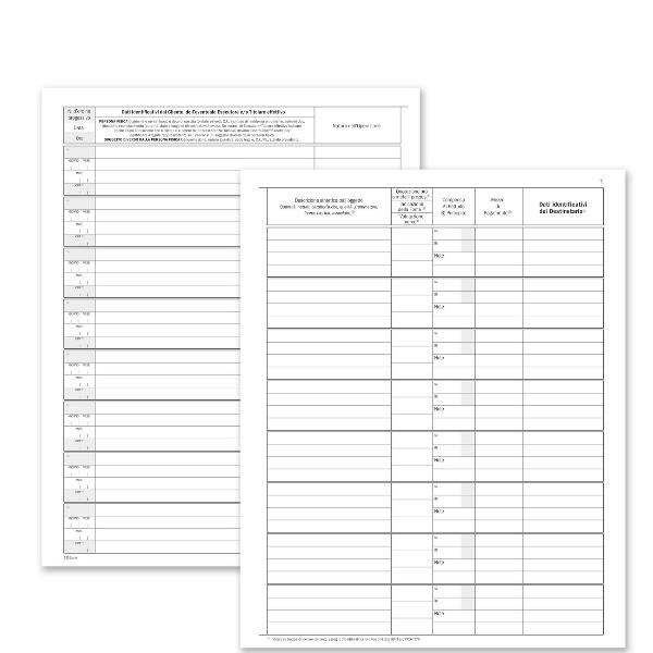 DATA UFFICIO REGISTRO COMM BENI USATI ANTICHITA' E PREZIOSI 245X310 mm 49 PAGIN…