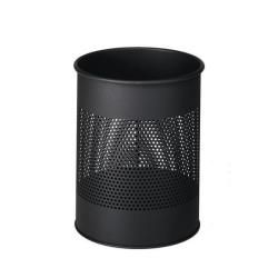 DURABLE - Cestino della spazzatura - rotondo - 15 L - acciaio - nero