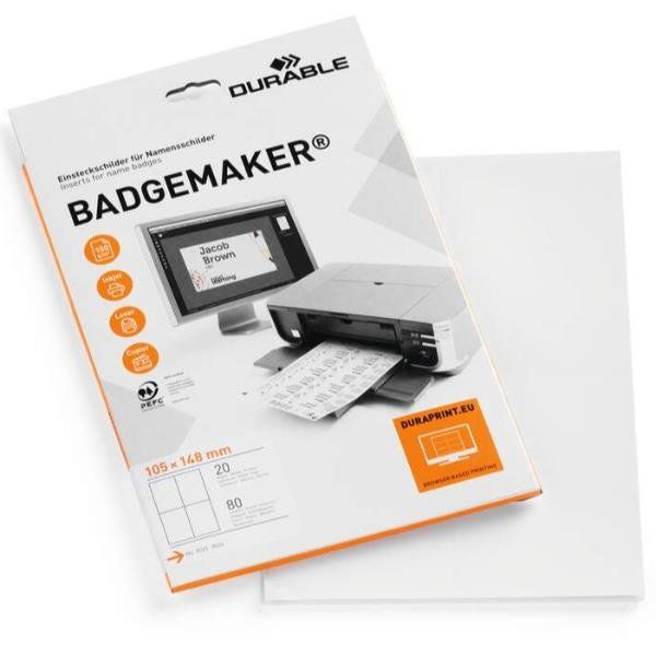 DURABLE INSERTI DI RICAMBIO BADGEMAKER A6