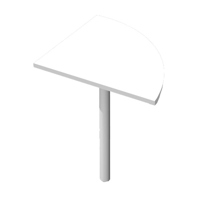 Angolare AgorA' Basic - 90 gradi - 80 x 80 cm - gamba di supporto in metallo - …